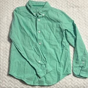 Cat & Jack Boy’s Green Casual Button-Down Shirt
